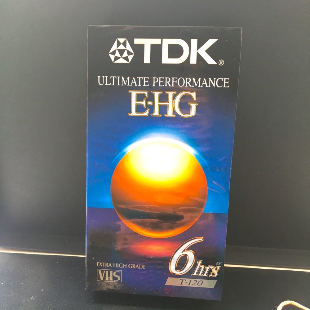 *3/$20* 4 TDK ULTIMATE PERFORMANCE EHG, EXTRA HIGH GRADE VHS, 6 HRS, T-120. NEW!